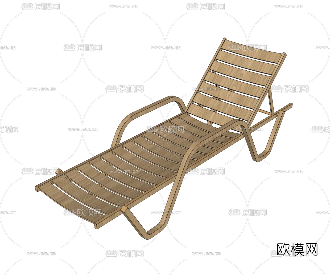 北欧太阳椅躺椅su模型下载