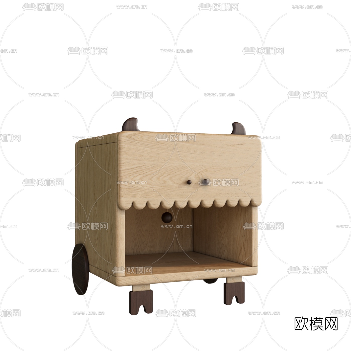 北欧卡通儿童柜3d模型