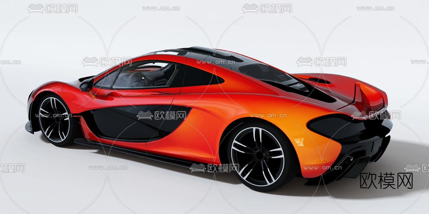 现代迈凯伦P1跑车3d模型