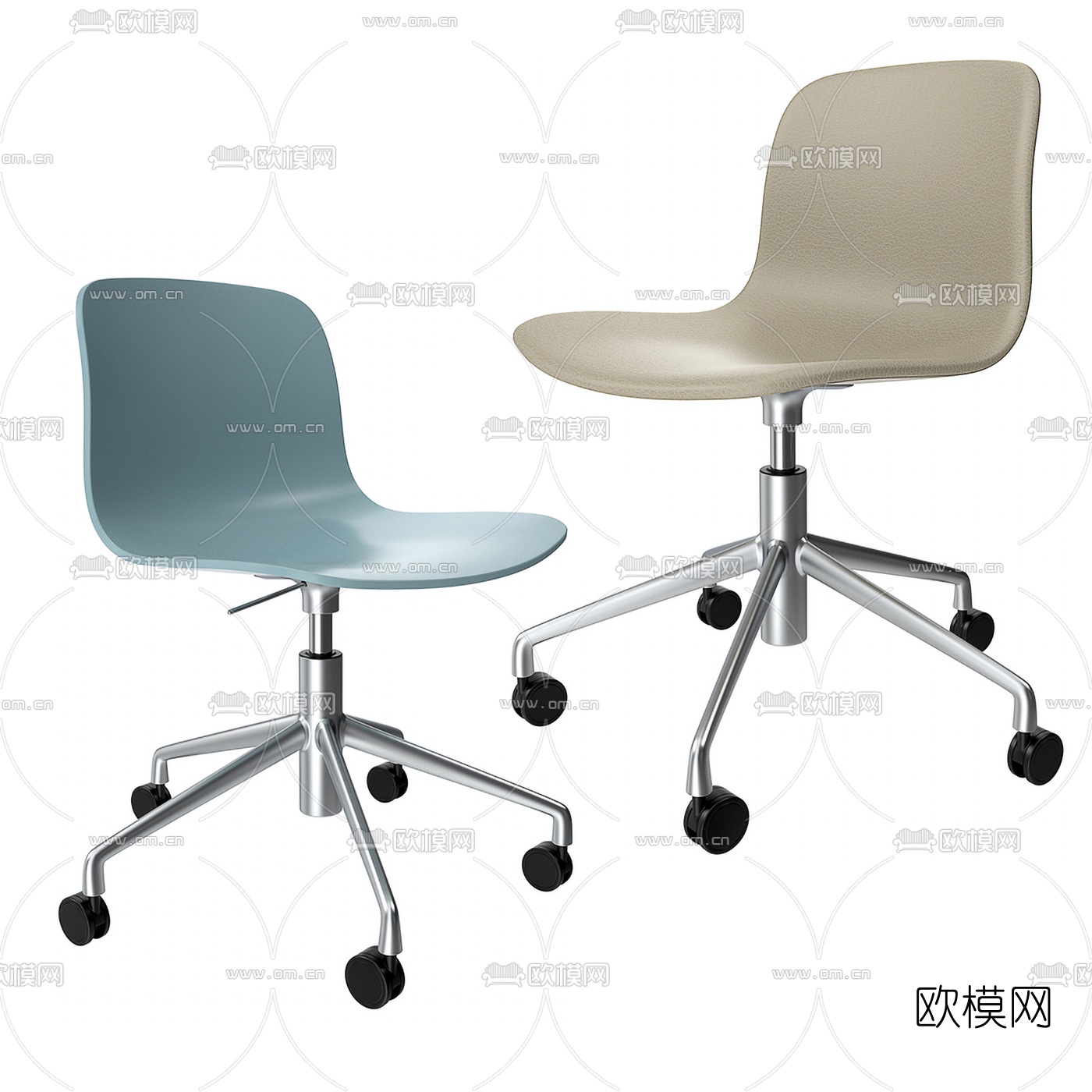 现代简约办公椅转椅3d模型