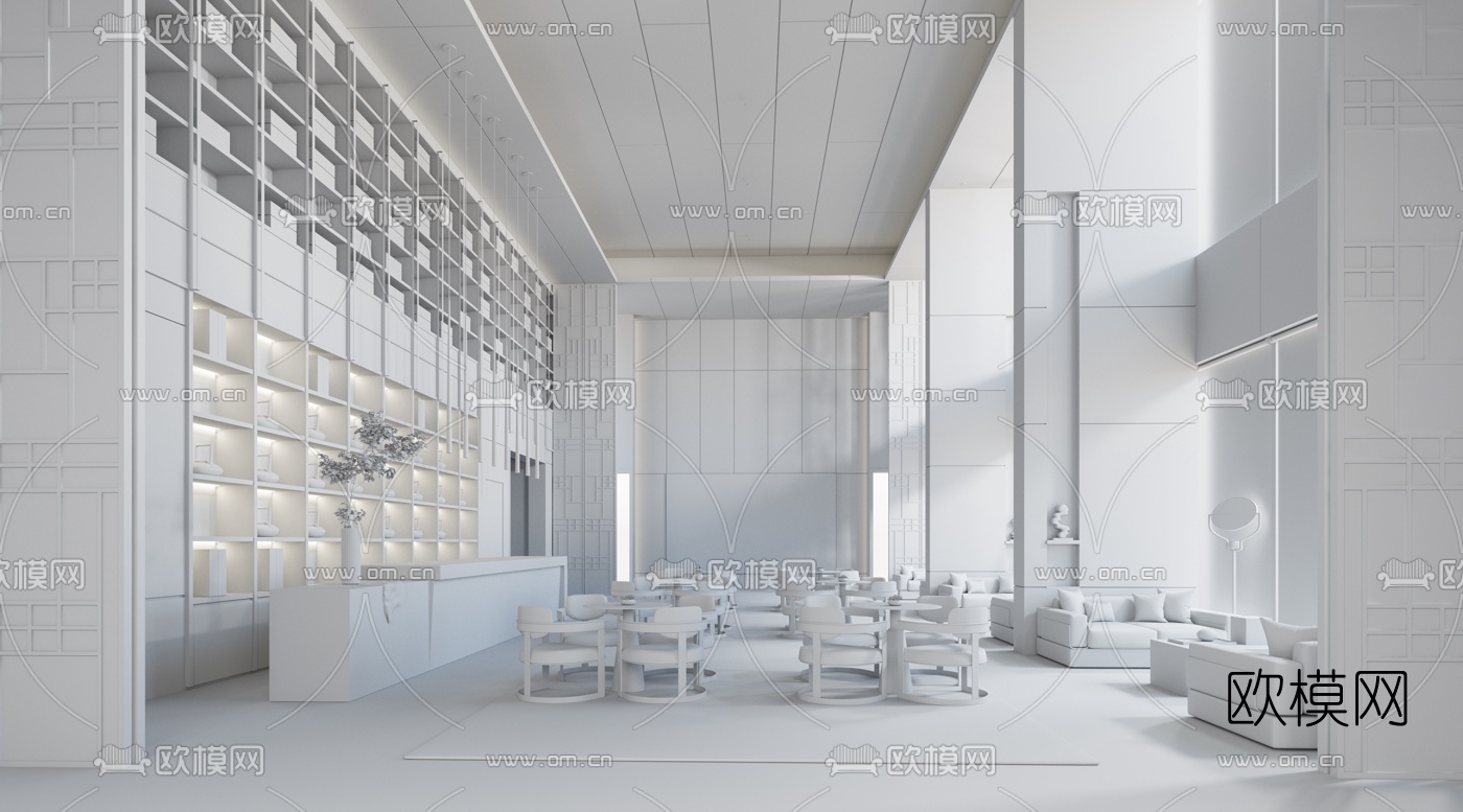 盘石设计 长沙卓越伊景苑营销中心3d模型