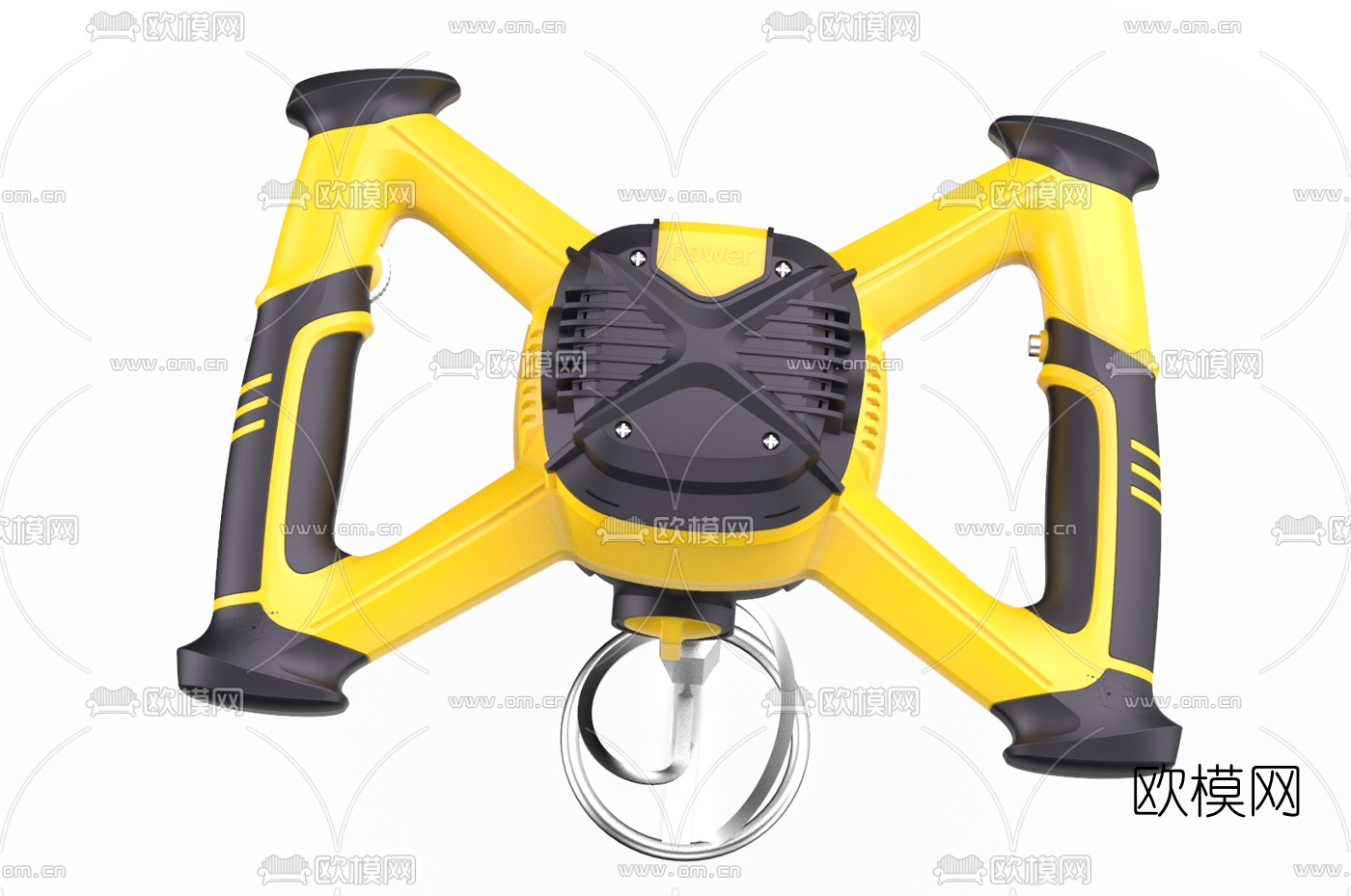 现代工业电动搅拌器3d模型