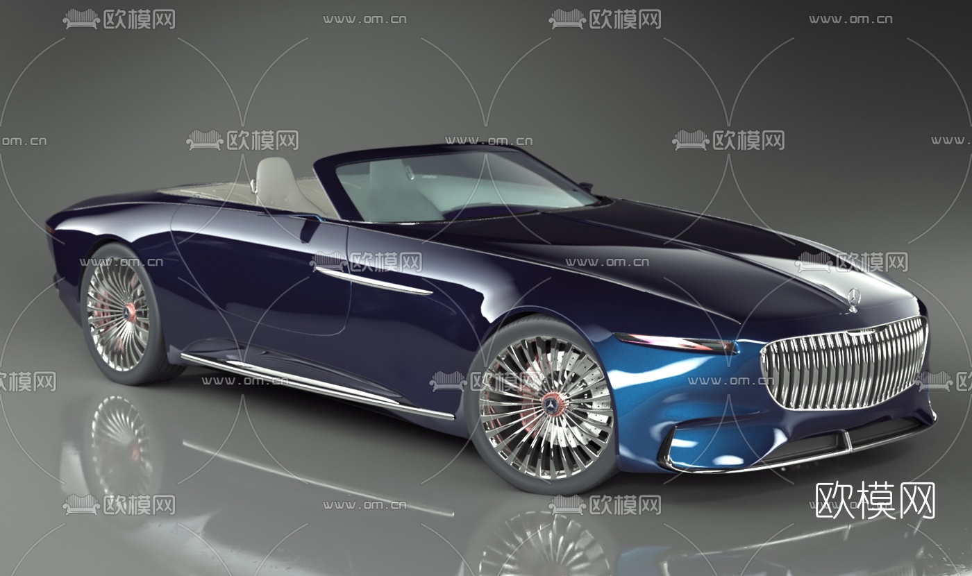 现代梅赛德斯迈巴赫跑车3d模型下载
