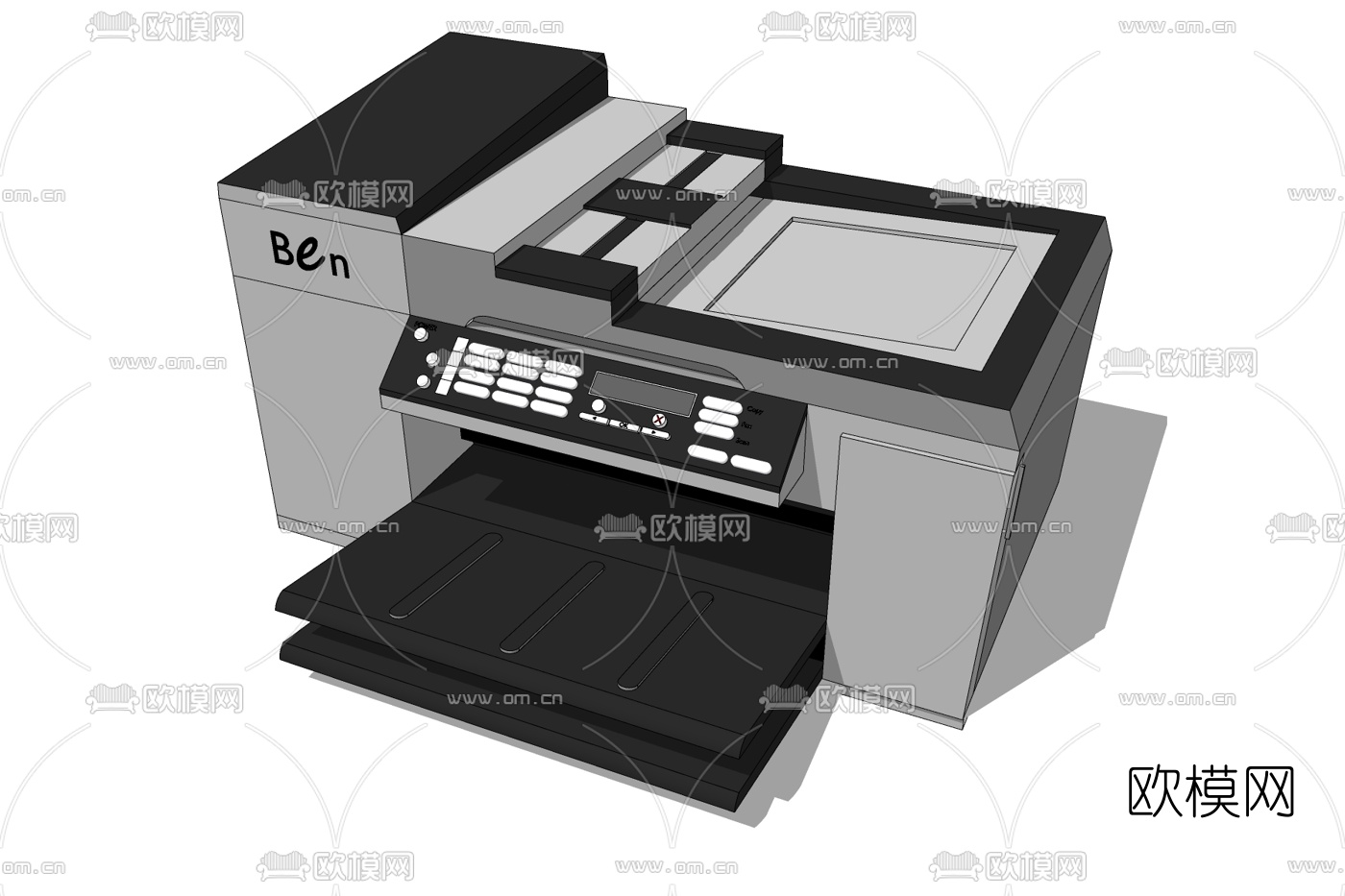 现代打印机免费su模型下载