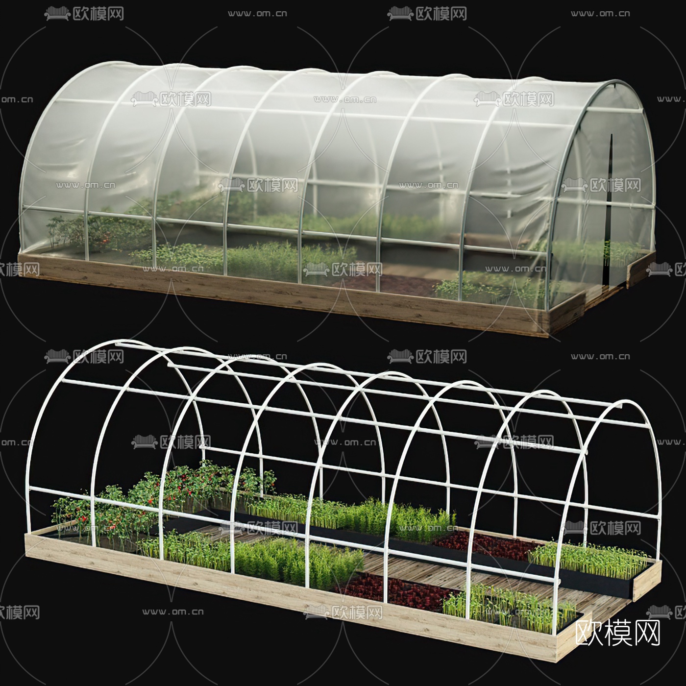 温室蔬菜大棚3d模型下载
