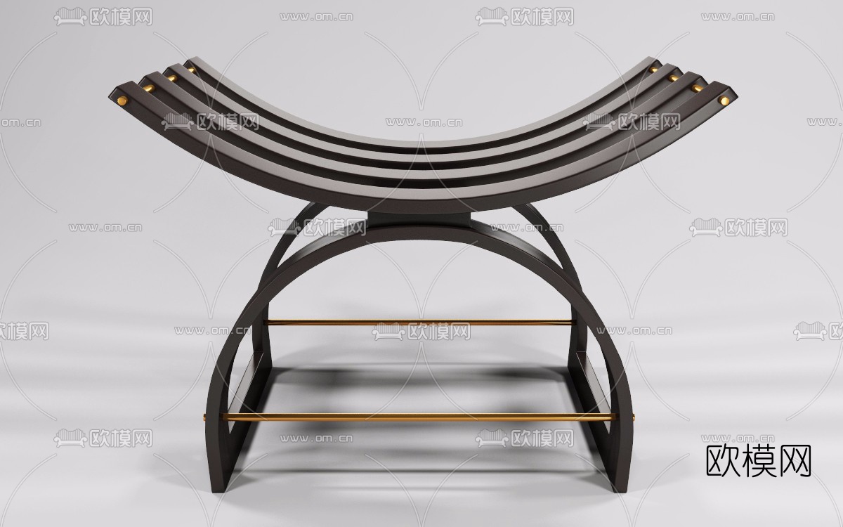 现代户外凳子3d模型下载