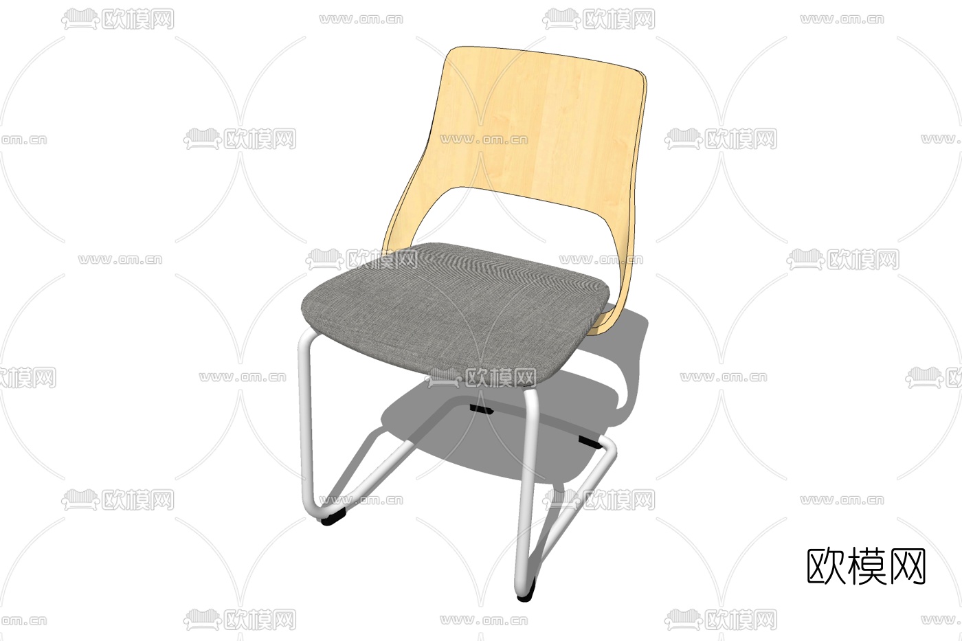 现代单椅免费su模型下载