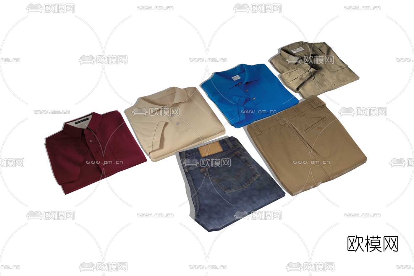 现代衣服免费su模型下载