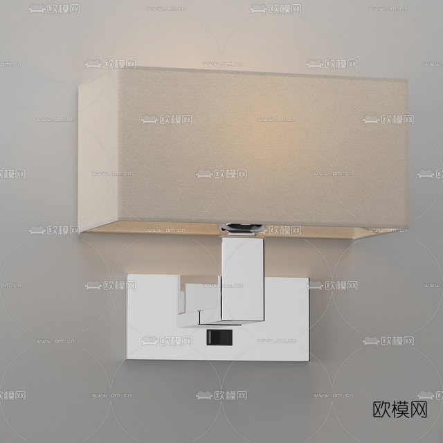 现代金属壁灯免费3d模型下载