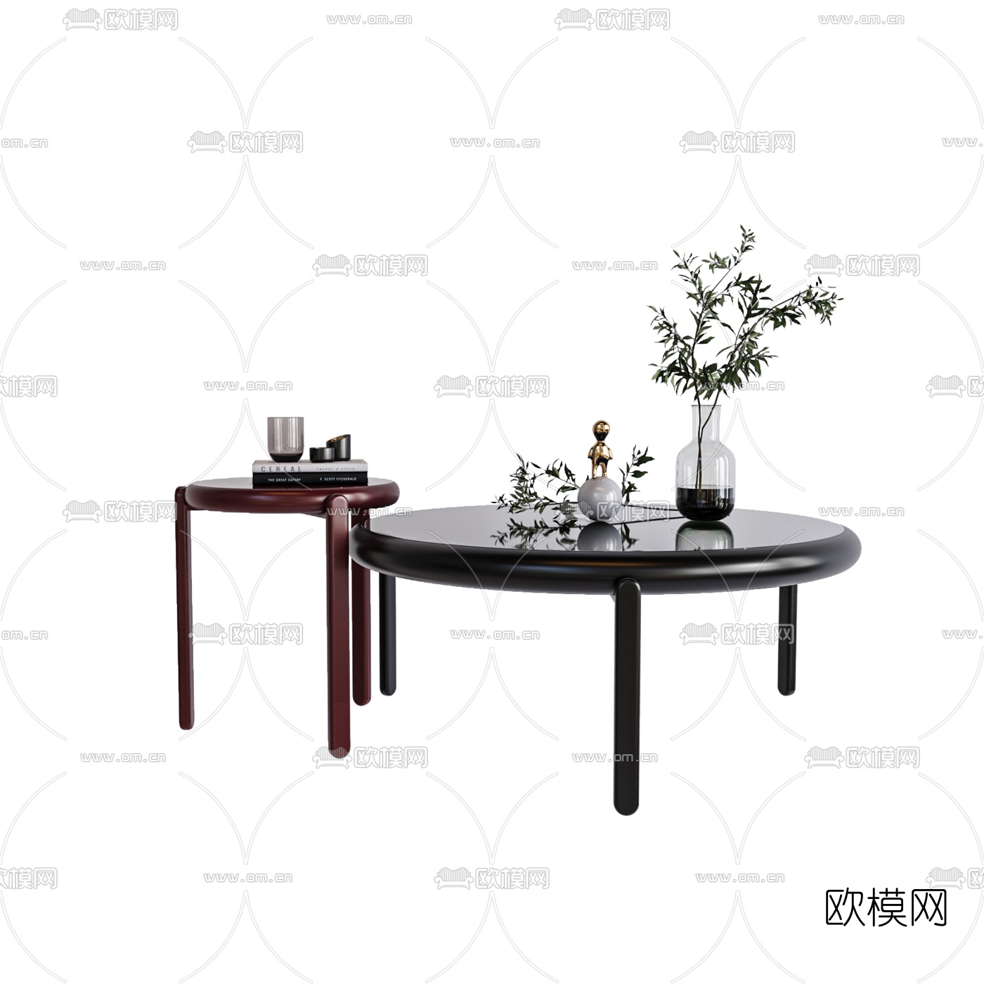 北欧时尚茶几3d模型