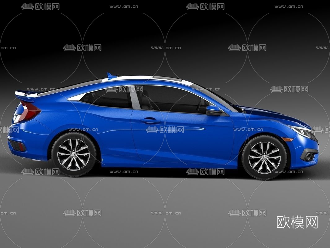 现代本田思域Coupe汽车3D模型