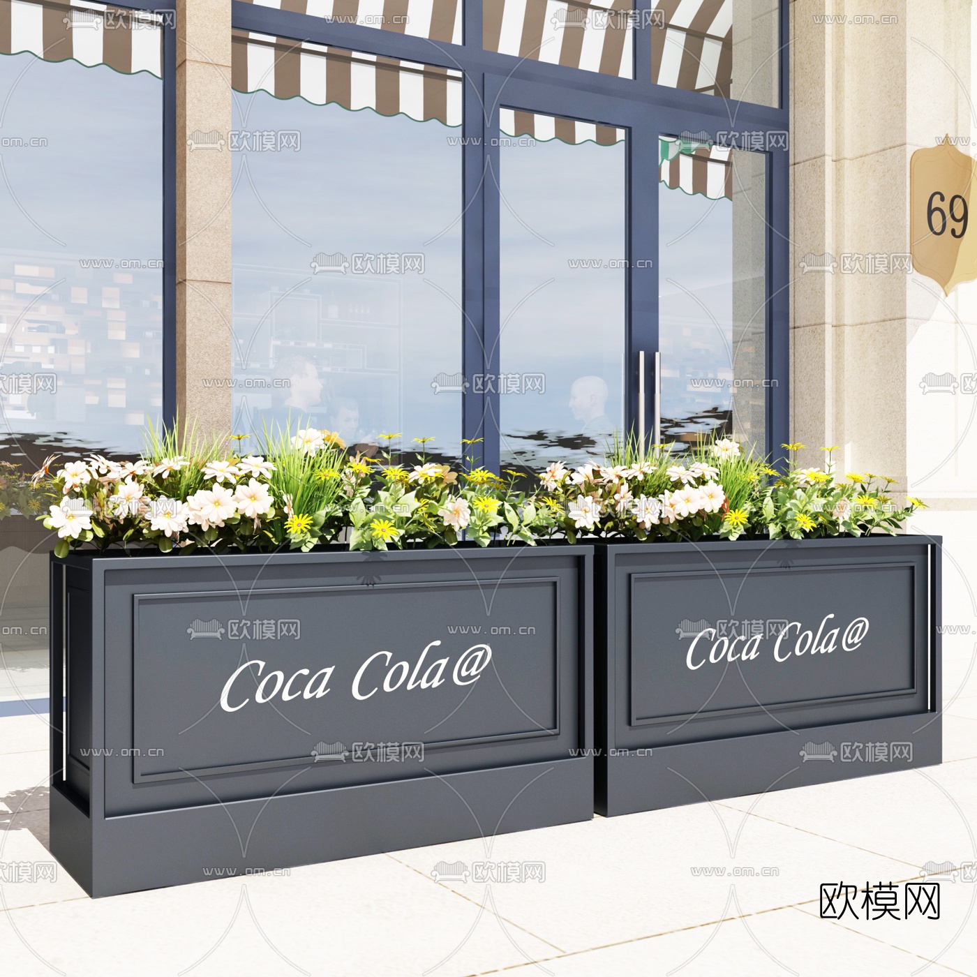 北欧户外花箱3d模型下载（渲染图6）