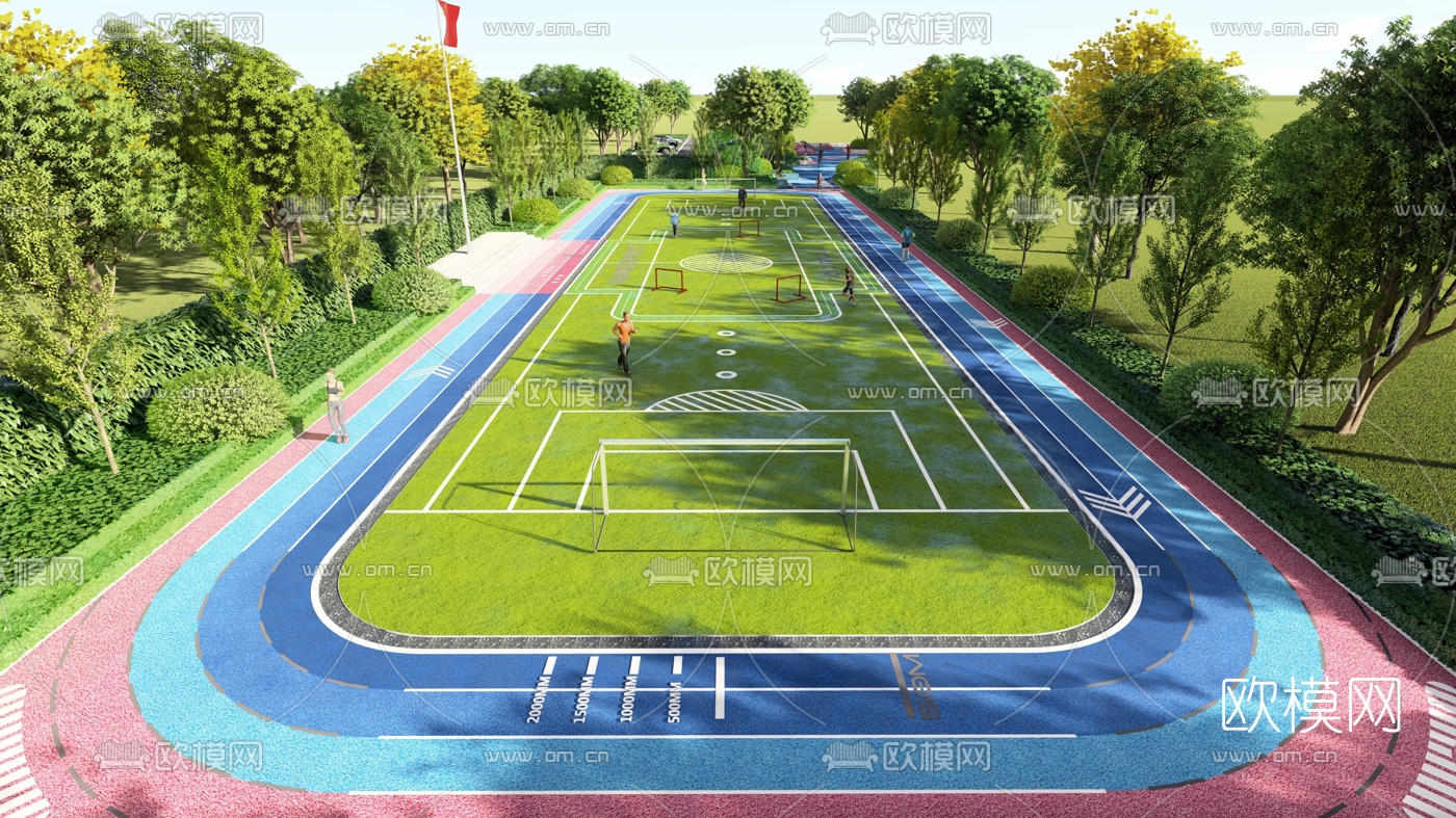 现代运动公园su模型