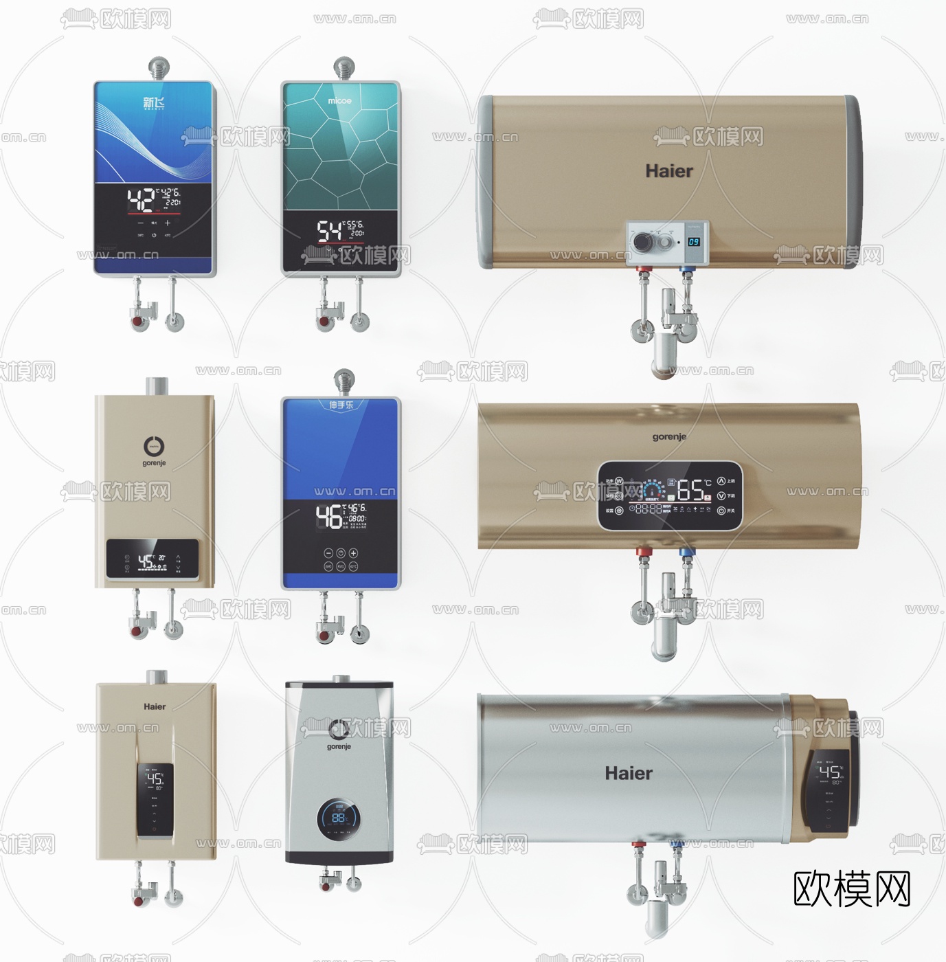 现代热水器3d模型