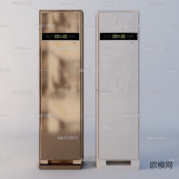 现代海尔落地空调3d模型下载(渲染图5)