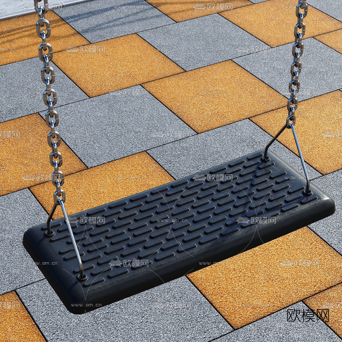 现代公园儿童游乐园3d模型下载（渲染图6）