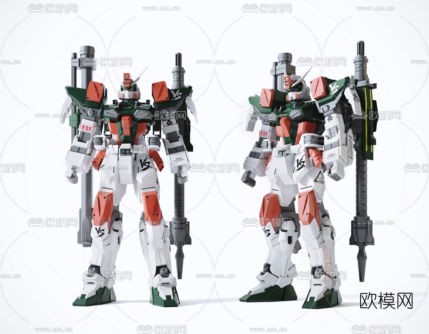 现代儿童高达机器人玩具3d模型下载