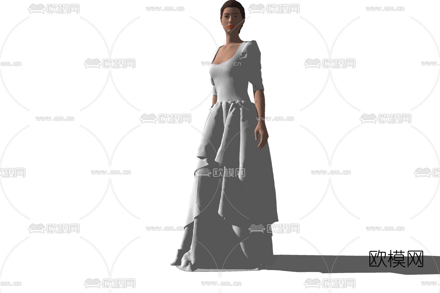 现代女性人物免费su模型下载