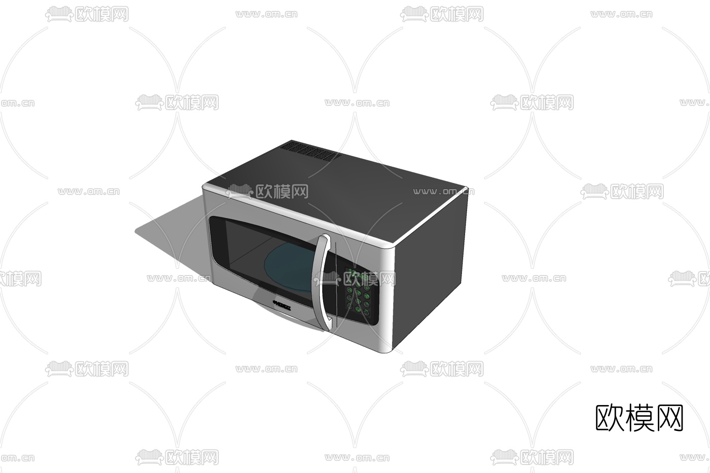 现代微波炉免费su模型下载