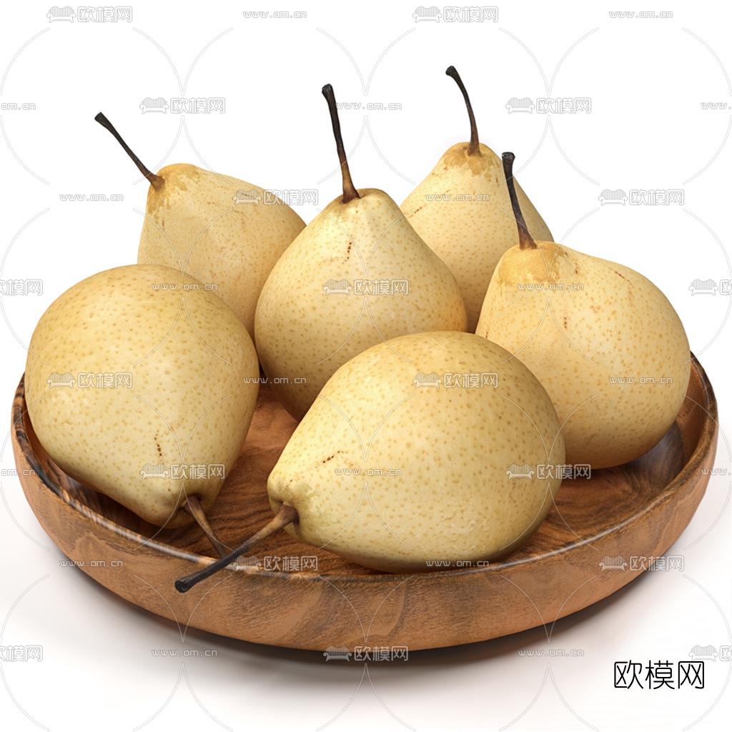 现代水果梨子3d模型