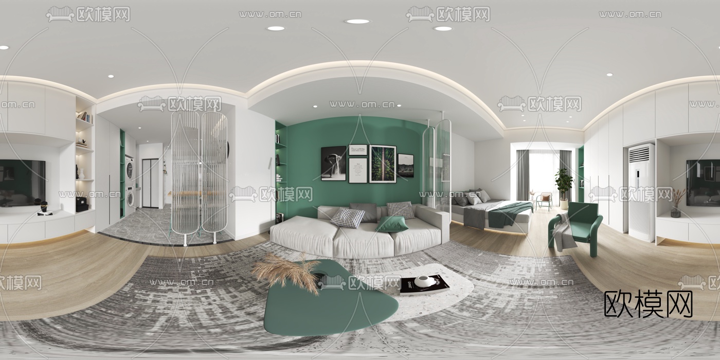 北欧公寓vr全景3d模型