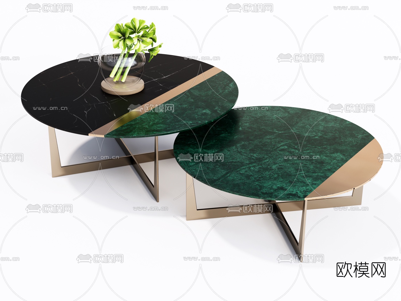 现代茶几su模型