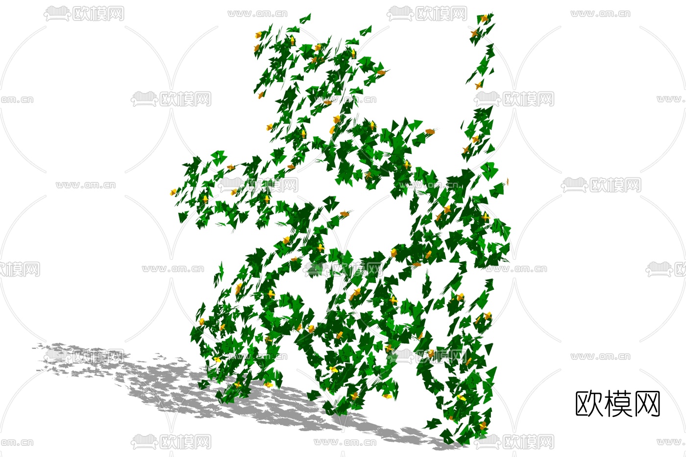 现代绿植藤蔓免费su模型
