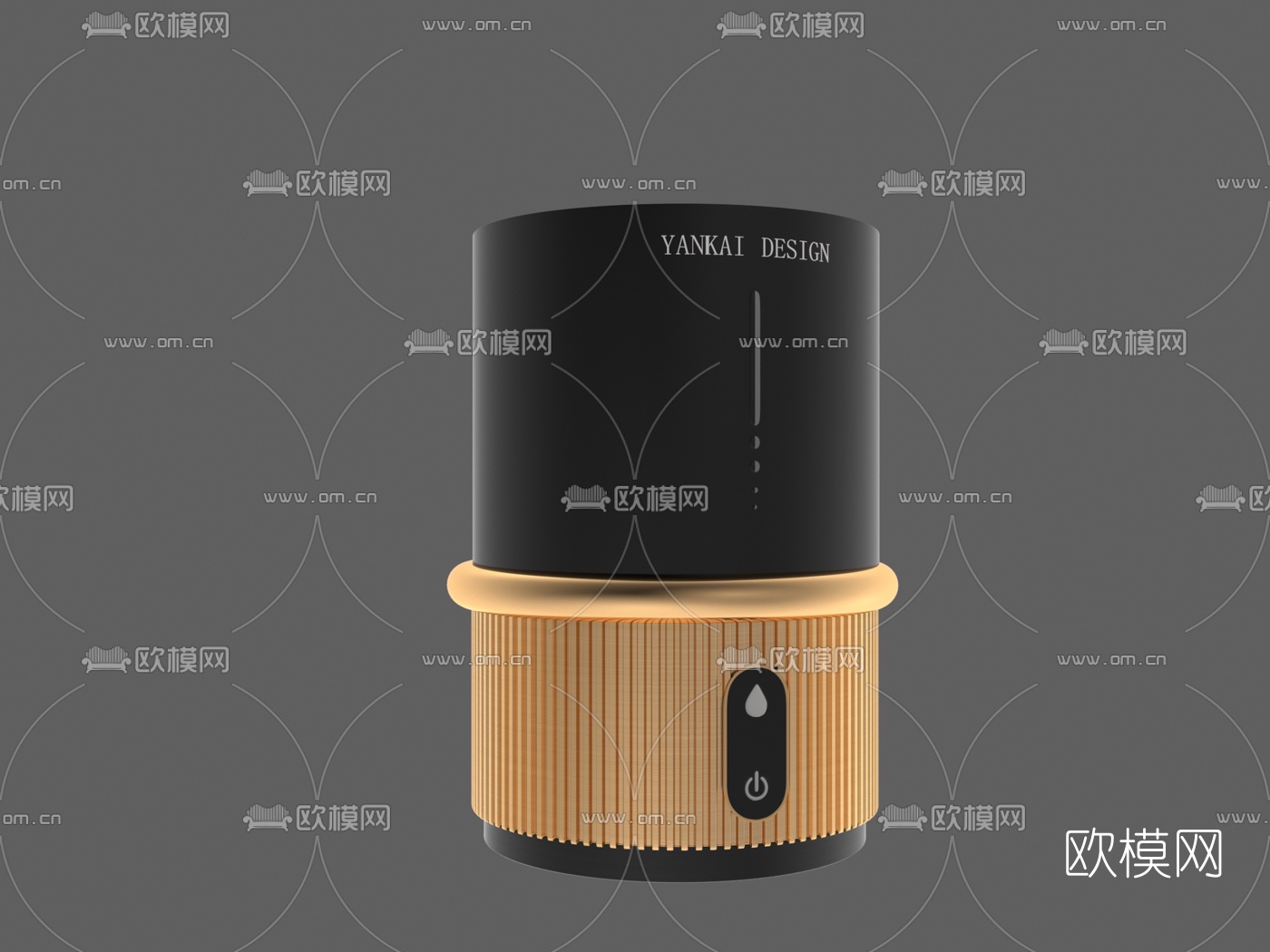现代迷你加湿器免费3d模型下载（渲染图1）