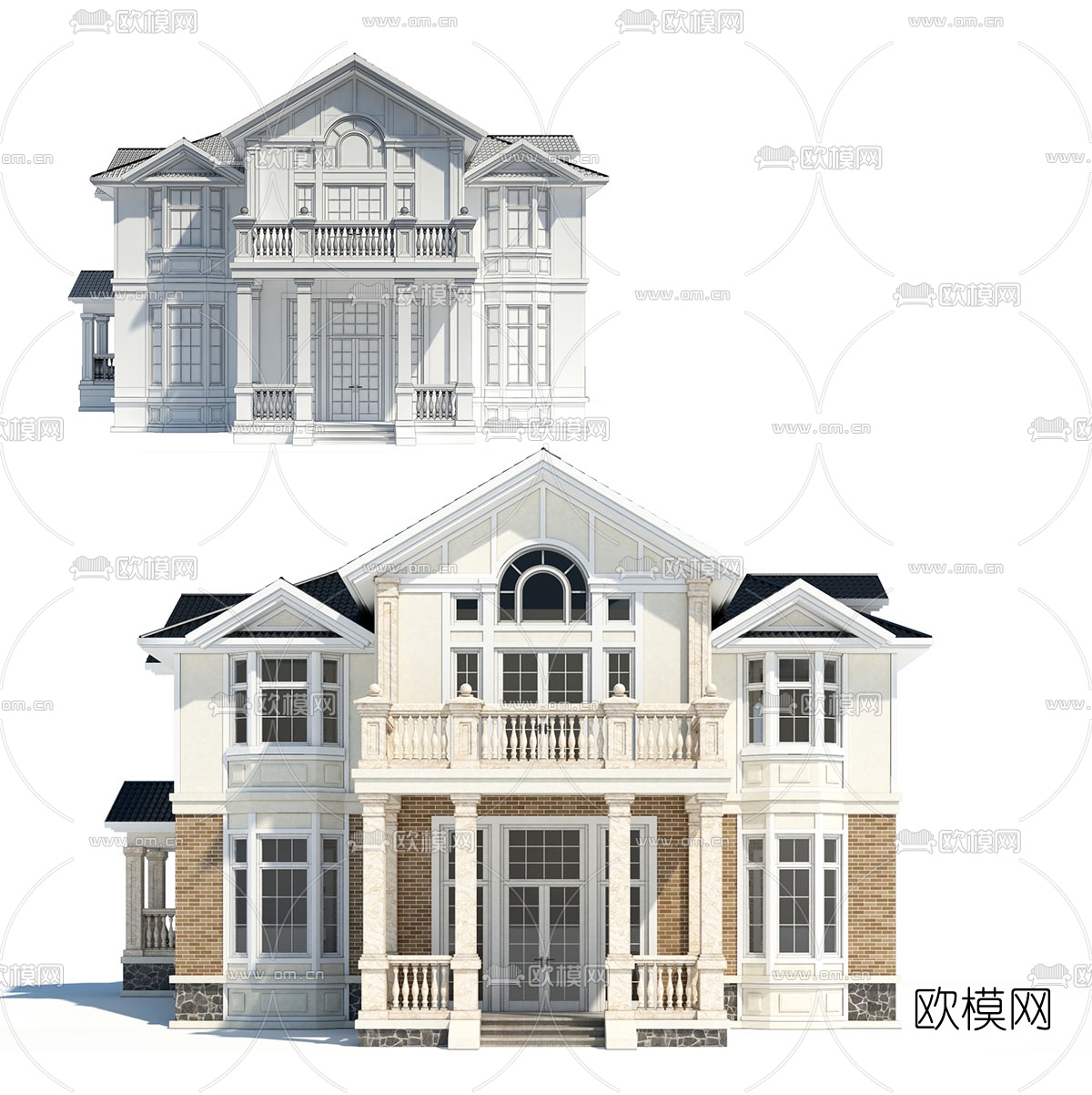 欧式别墅住宅3d模型