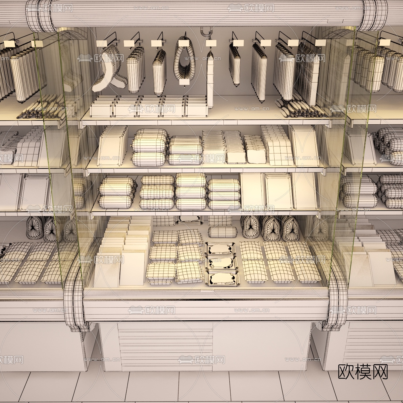 现代香肠货柜3d模型