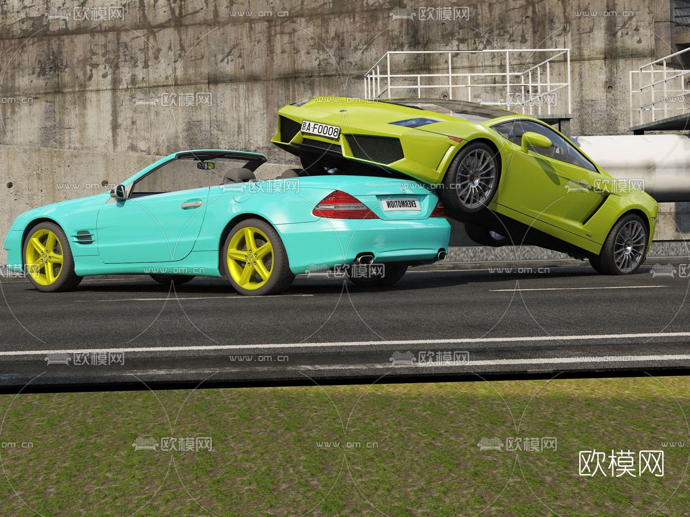 现代轿车跑车3d模型