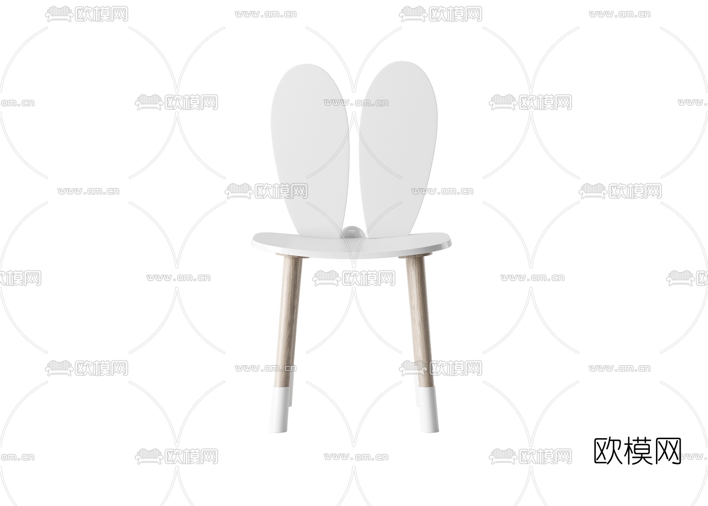 现代儿童单椅3d模型下载