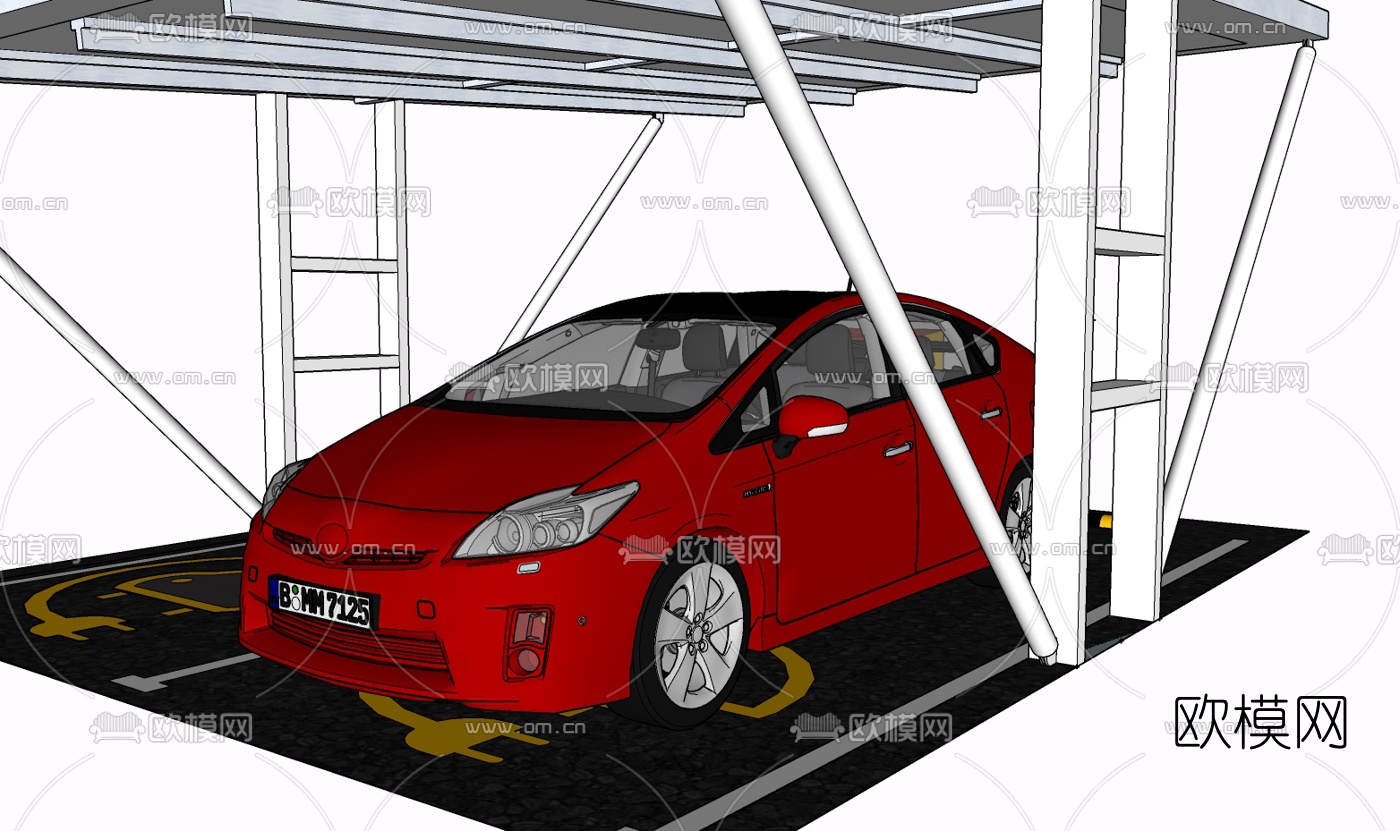 现代汽车免费su模型下载