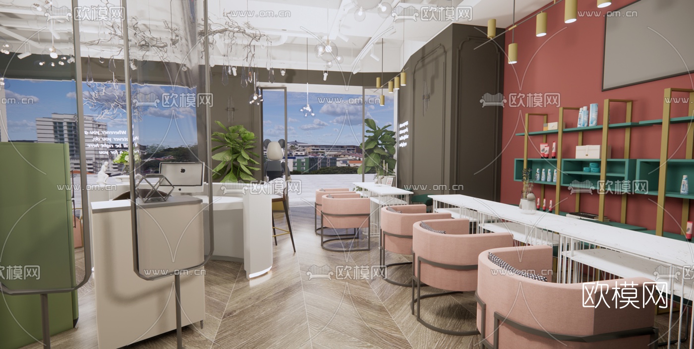 现代SPA养生会所su模型下载（渲染图4）