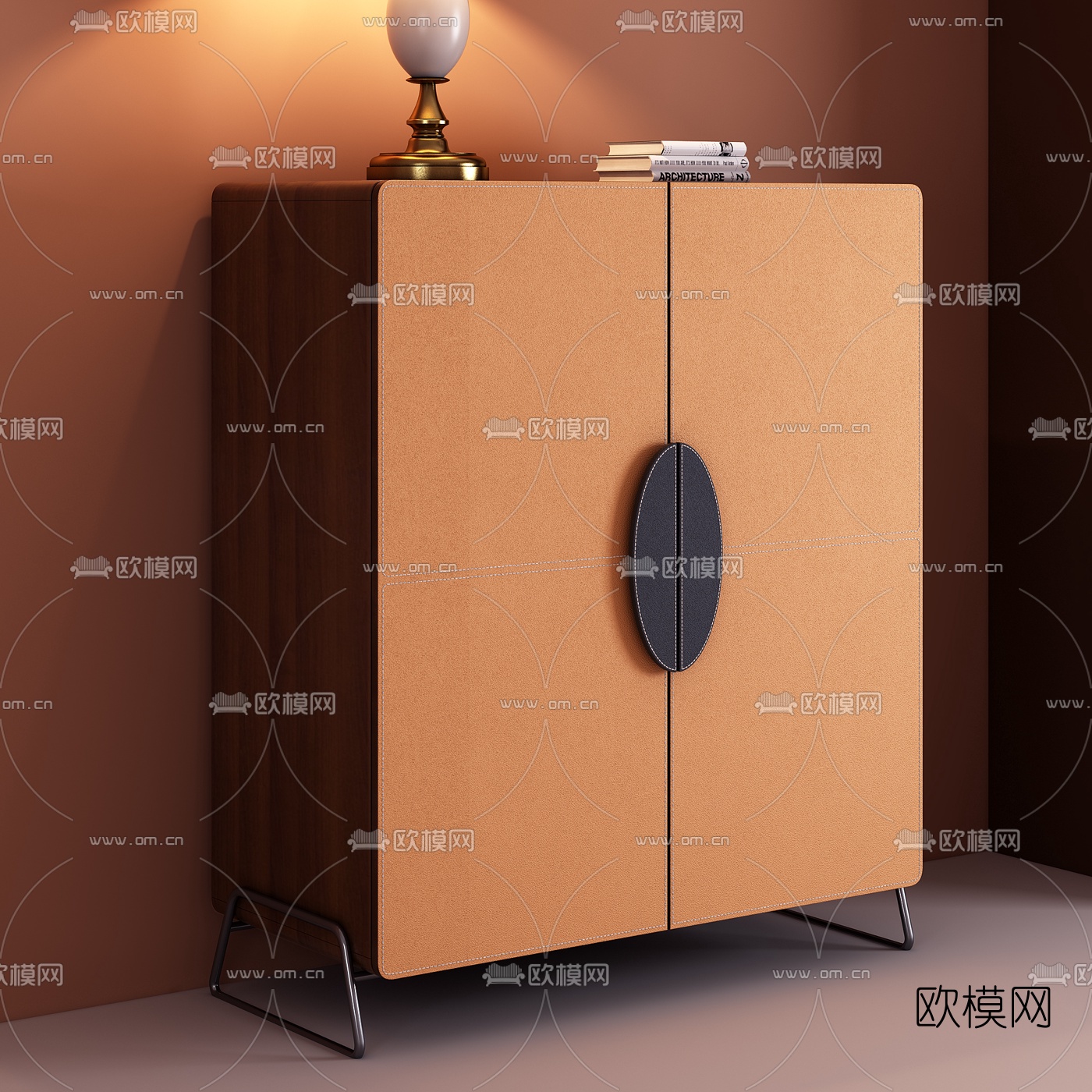现代简约储物柜3d模型