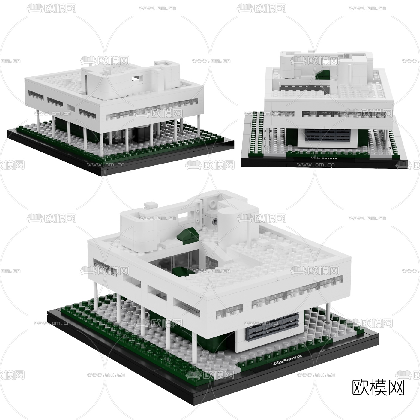 现代建筑玩具3d模型