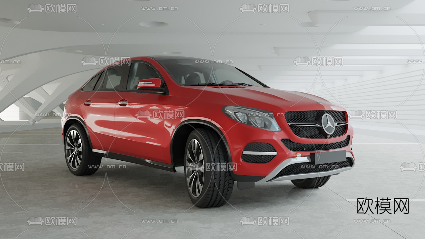 现代奔驰GLE轿跑汽车3d模型