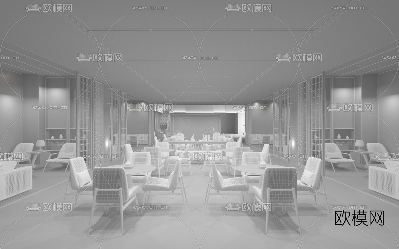 伊派设计 中建·滨江新城售楼处3d模型
