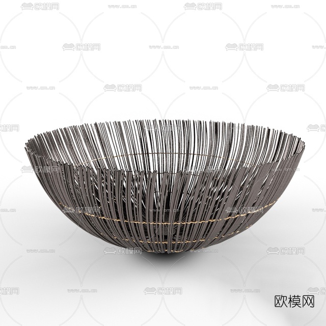 现代塑料水果器皿免费3d模型