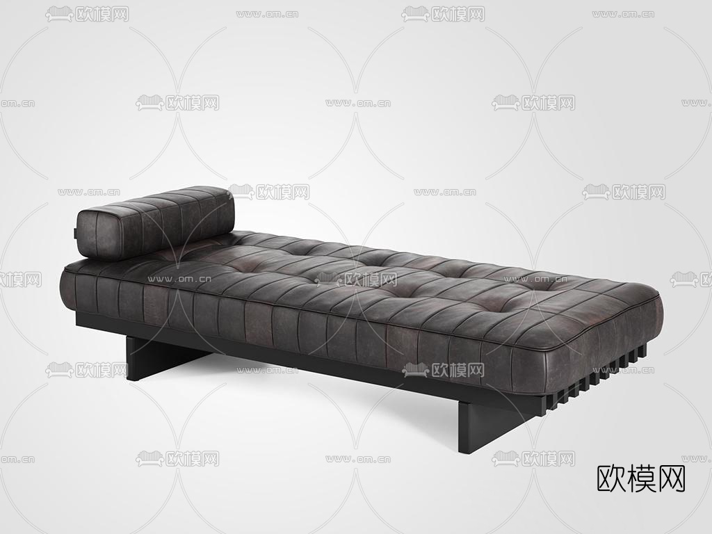 现代皮革脚踏免费3d模型下载（渲染图1）