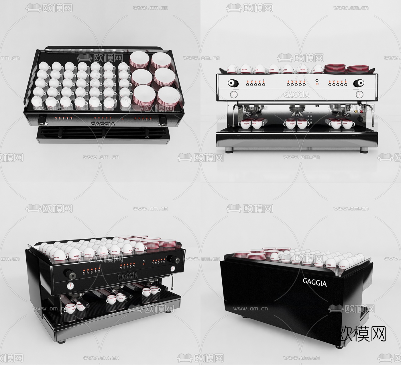 北欧咖啡机su模型下载（渲染图1）