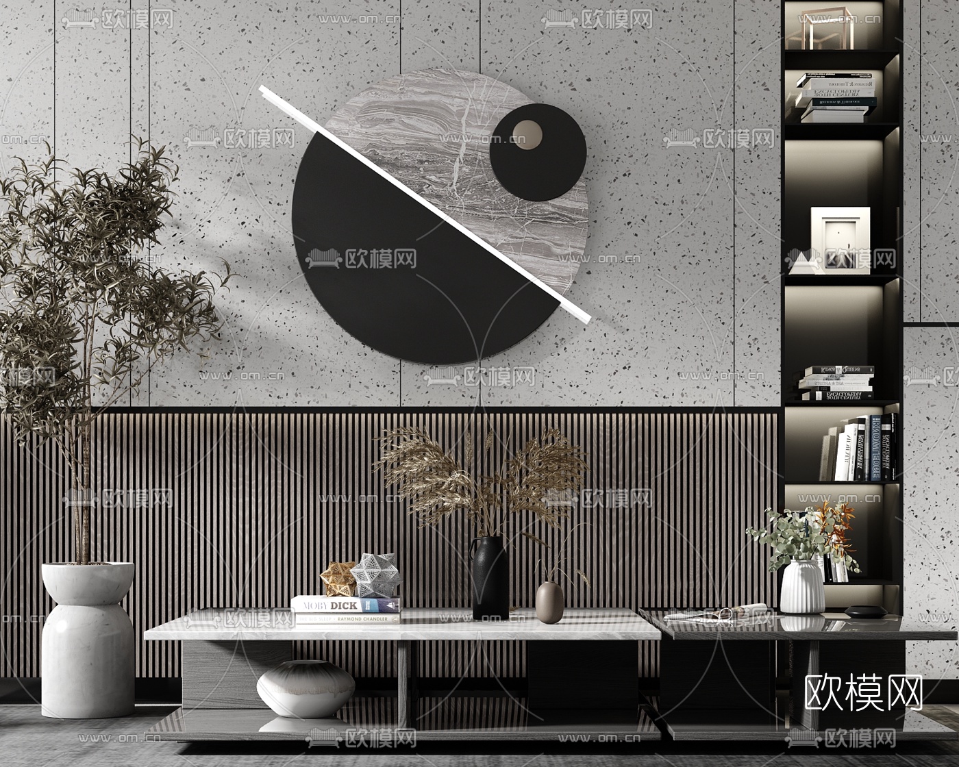 现代轻奢茶几su模型