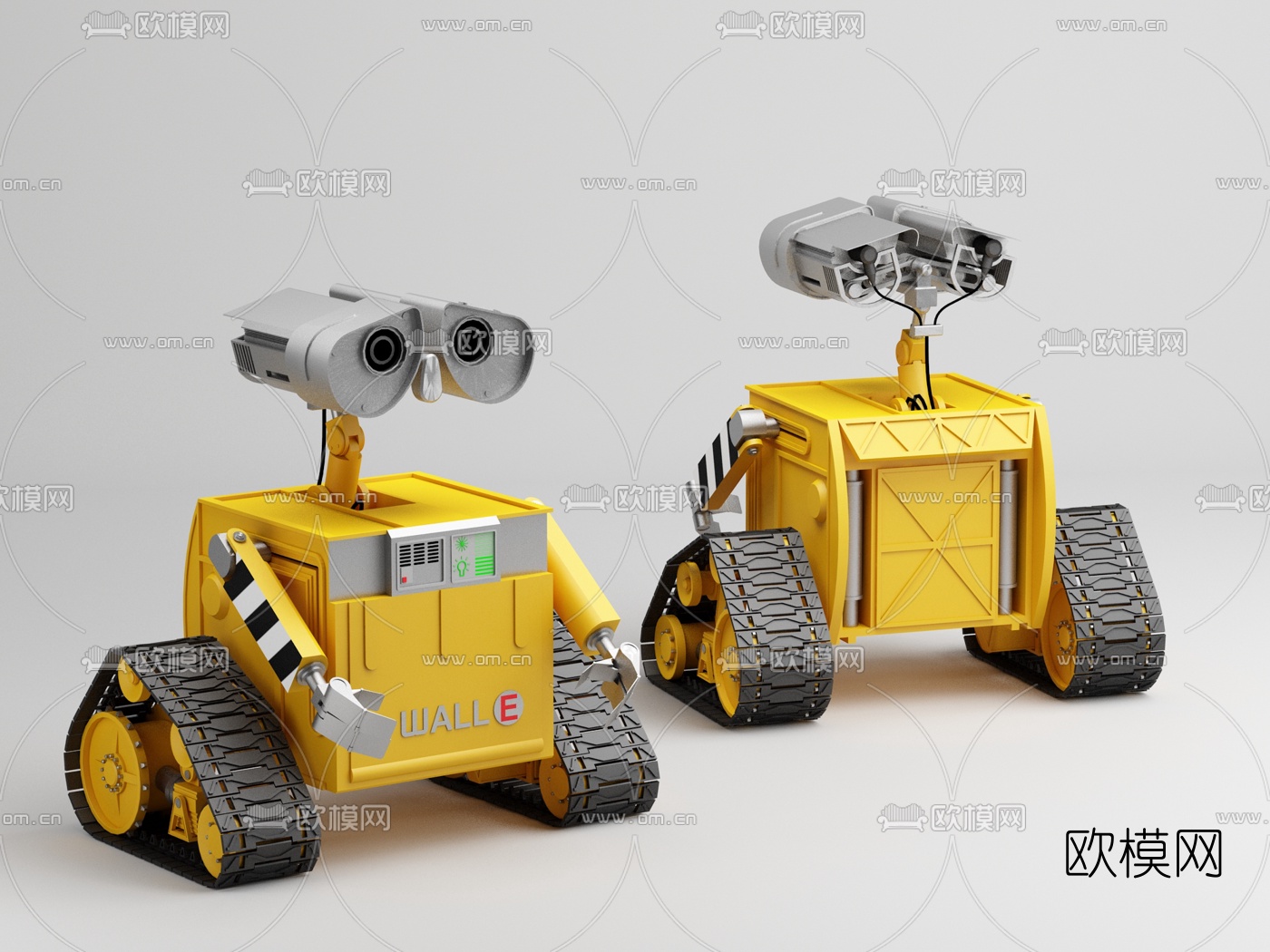现代瓦力机器人玩具3d模型下载_ID10318905_3dmax免费模型-欧模网