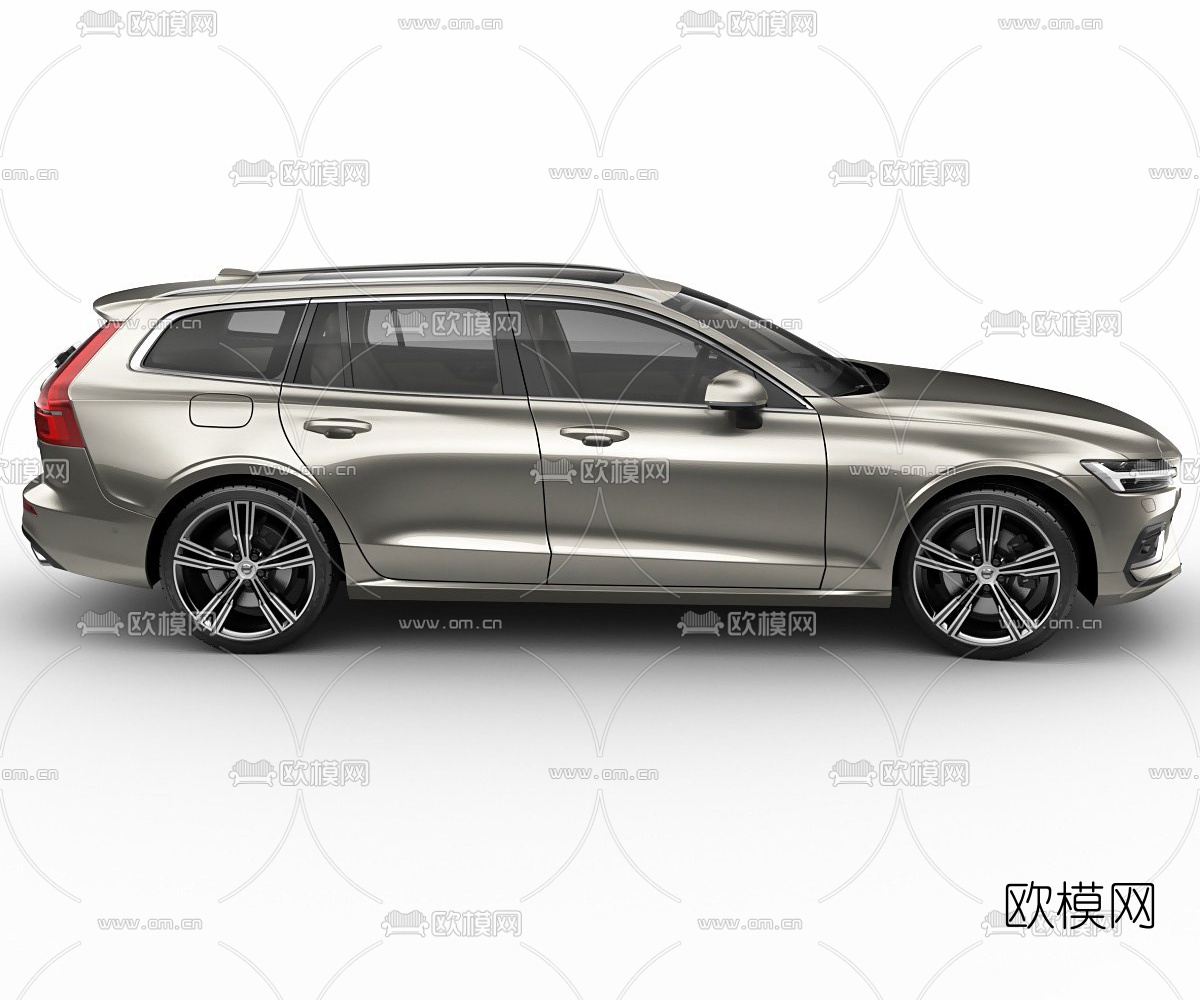 现代沃尔沃轿车3d模型