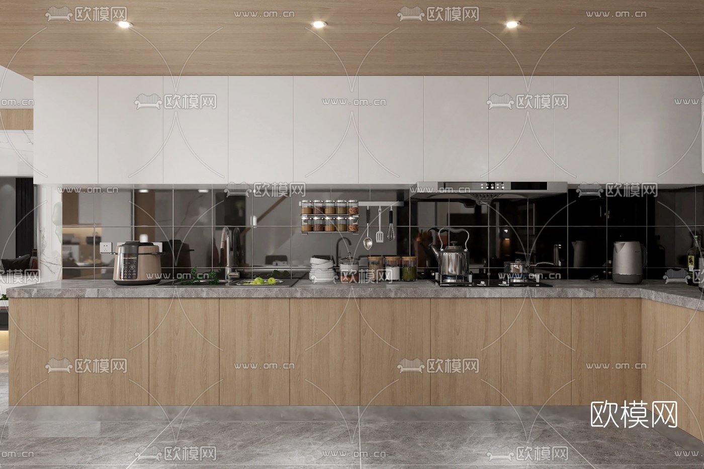 现代客餐厅3d模型