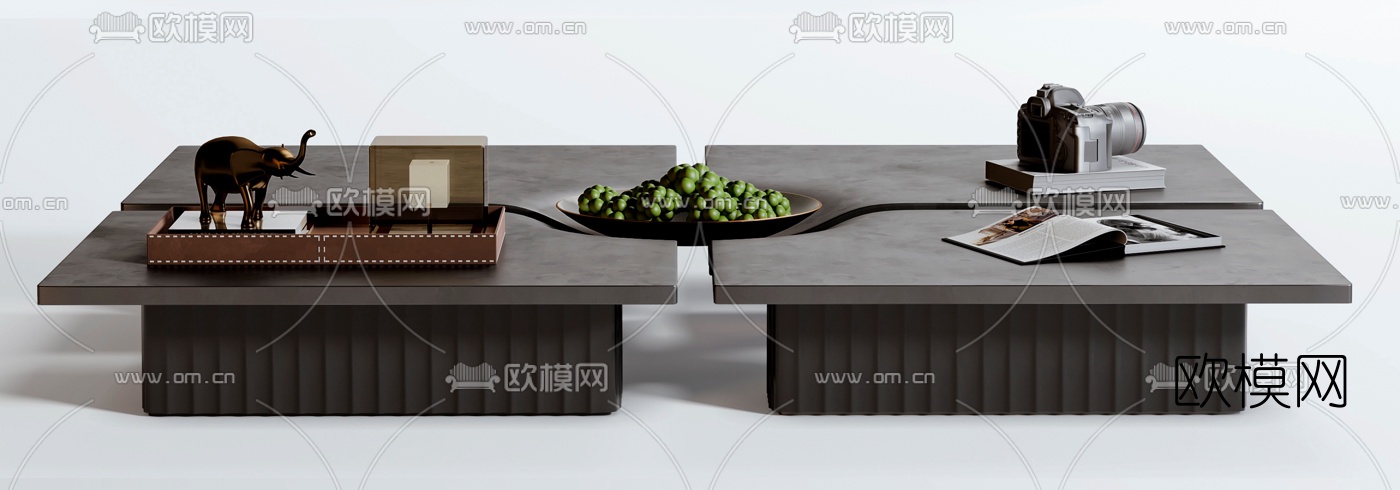 现代时尚茶几3d模型