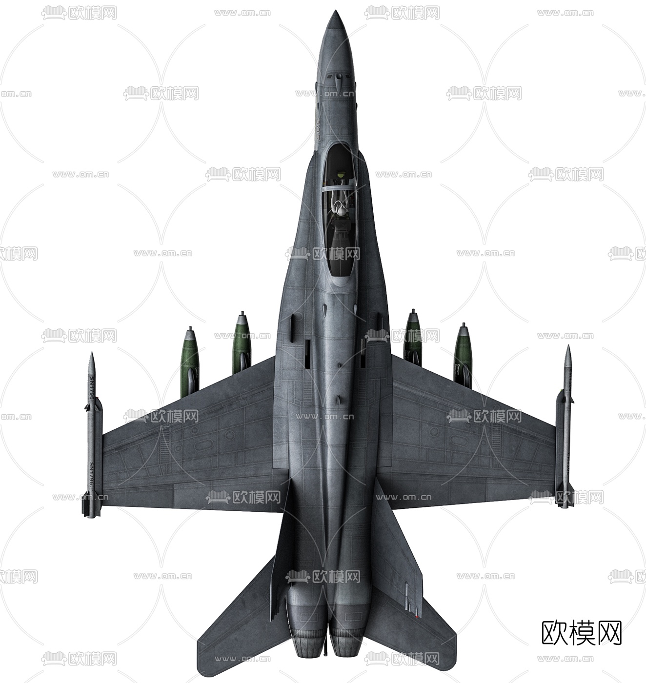 现代战斗机航模玩具3d模型