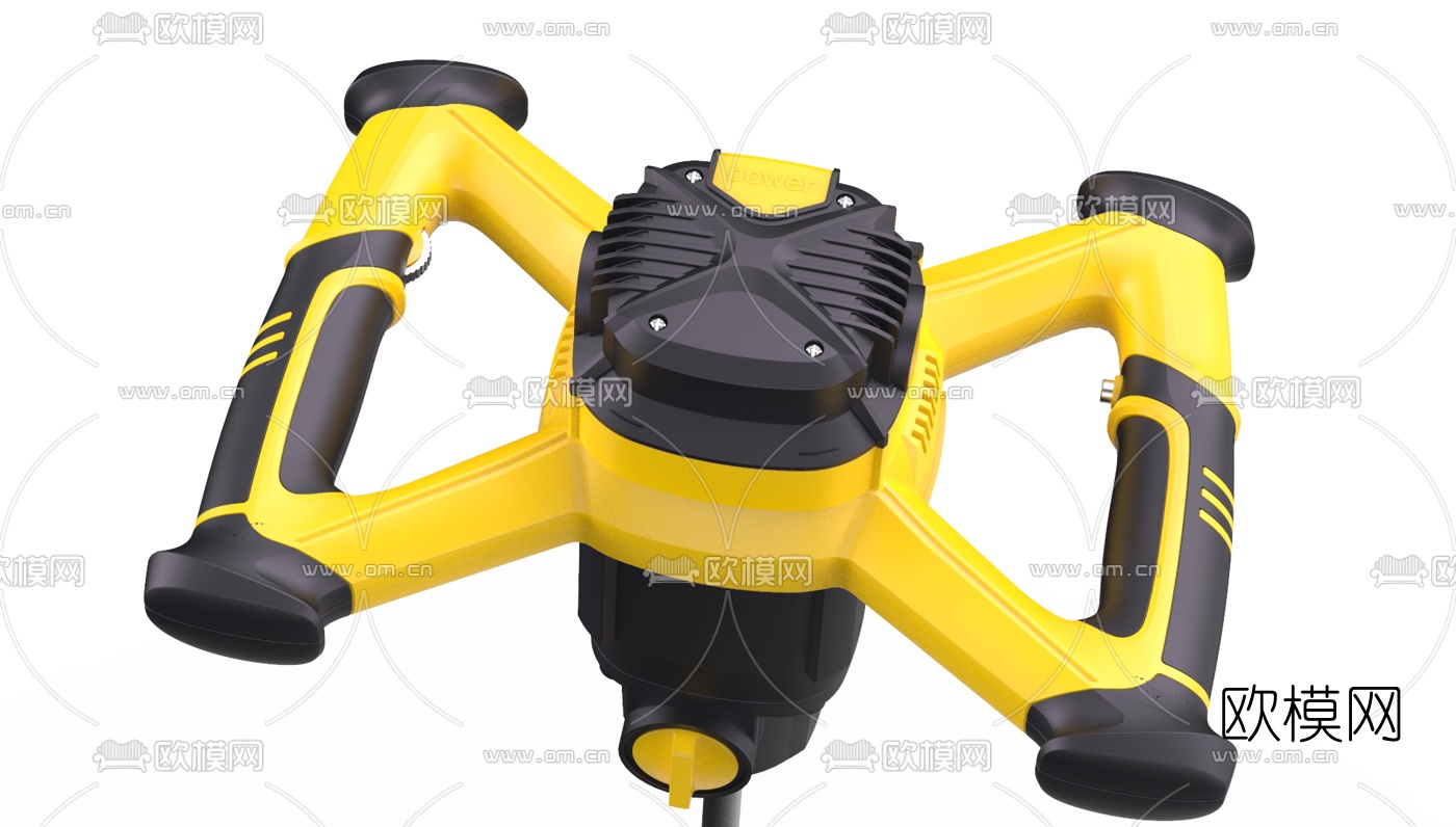 现代工业电动搅拌器3d模型