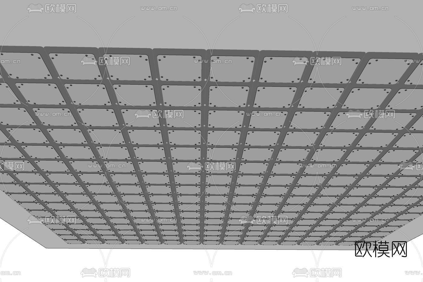现代天花吊顶免费su模型下载
