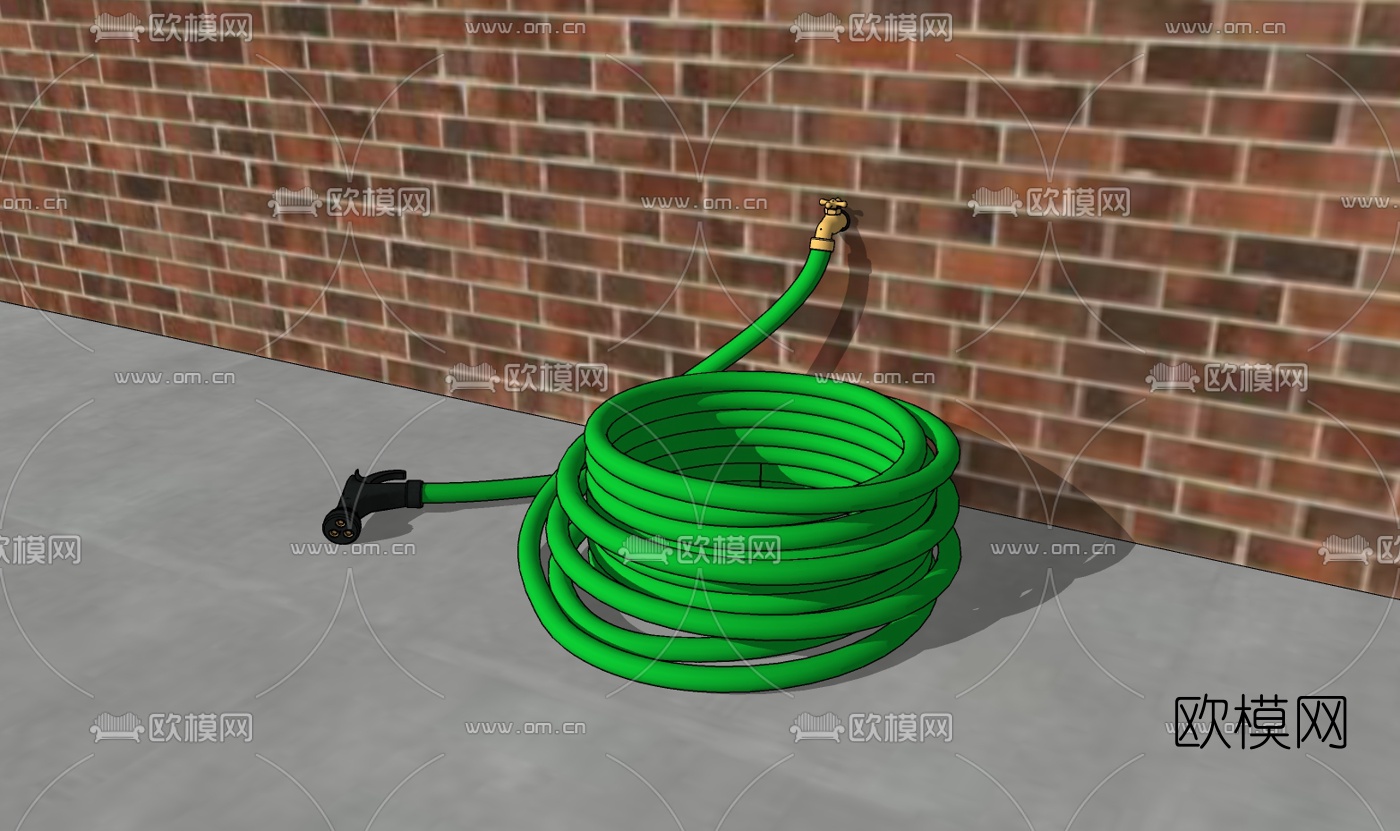现代水管免费su模型下载